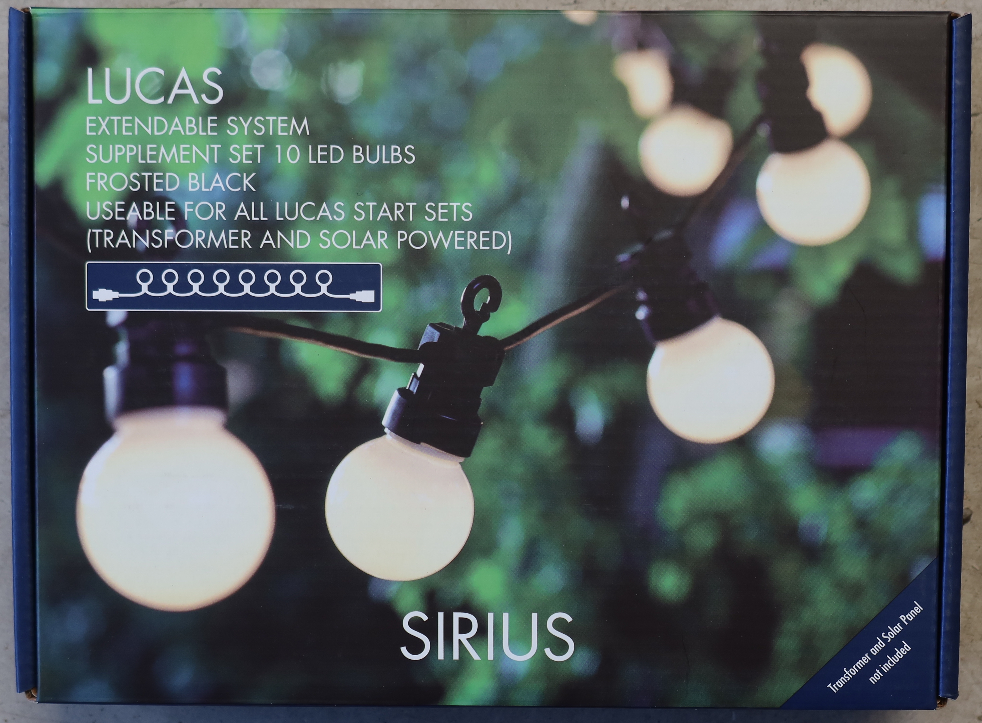 Lyskæde, Sirius Lucas (Mat, hvid)